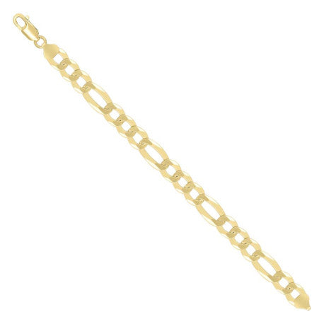 925 Silver Super Flat Figaro Chain 10mm