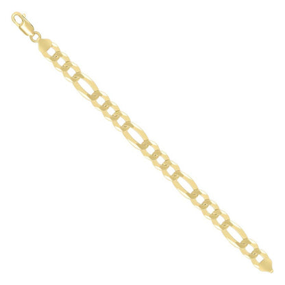 925 Silver Super Flat Figaro Chain 10mm