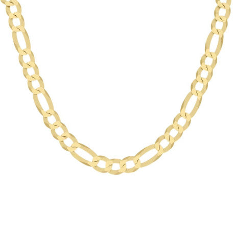 925 Silver Super Flat Figaro Chain 10mm