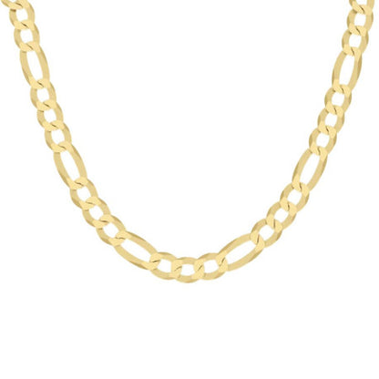 925 Silver Super Flat Figaro Chain 10mm