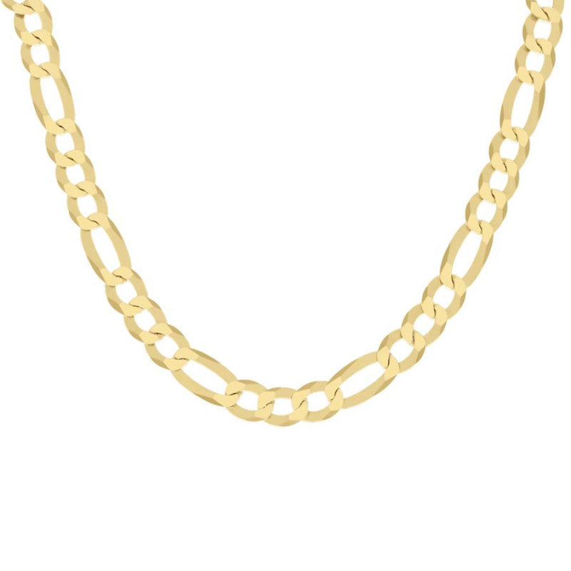 925 Silver Super Flat Figaro Chain 10mm
