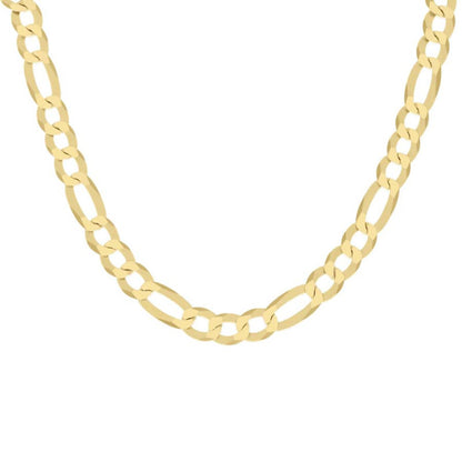 925 Silver Super Flat Figaro Chain 10mm