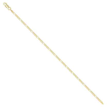 925 Silver Super Flat Figaro Chain 2.3mm
