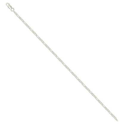 925 Silver Super Flat Figaro Chain 2.3mm