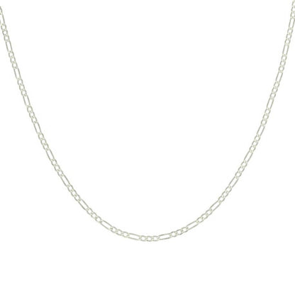 925 Silver Super Flat Figaro Chain 2.3mm