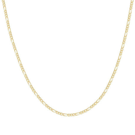 925 Silver Super Flat Figaro Chain 2.3mm