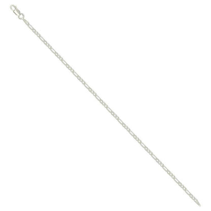 925 Silver Super Flat Figaro Chain 2.3mm