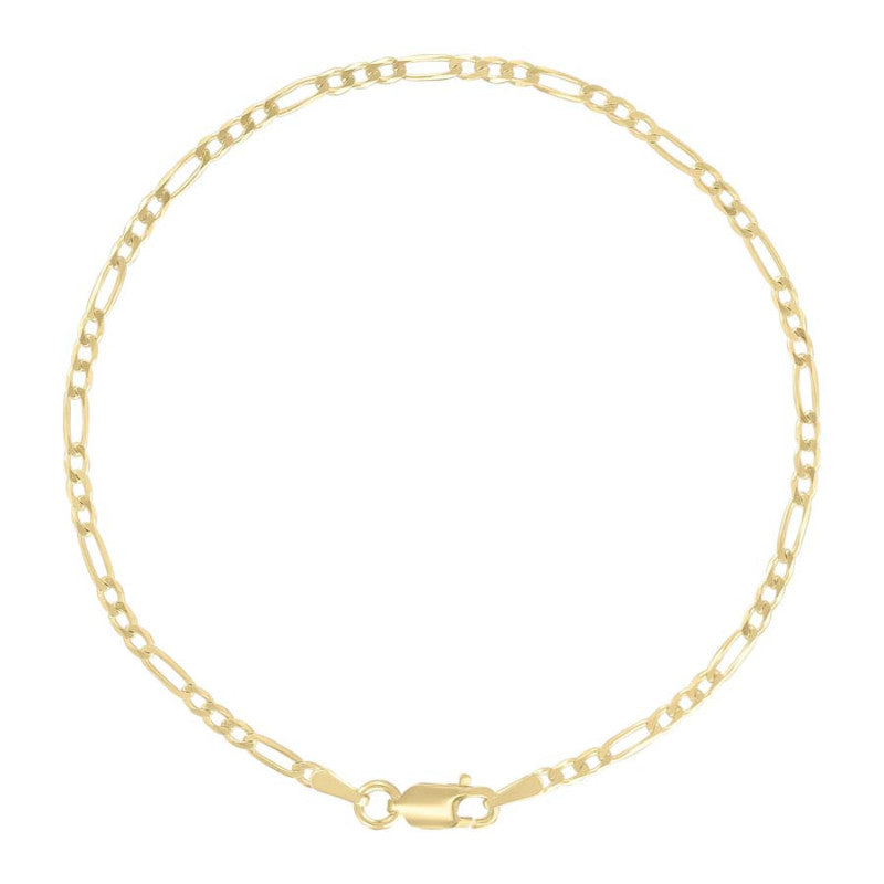 925 Silver Super Flat Figaro Chain 2.3mm