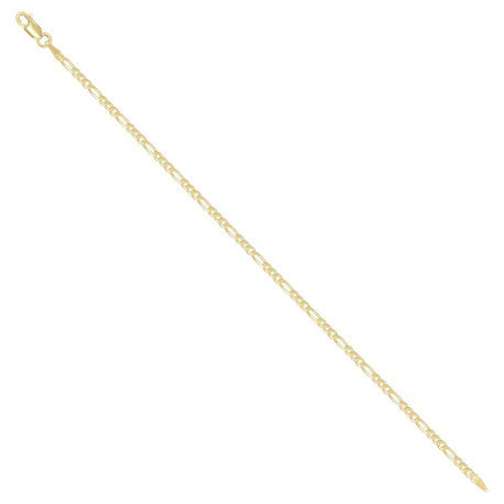 925 Silver Super Flat Figaro Chain 2.3mm