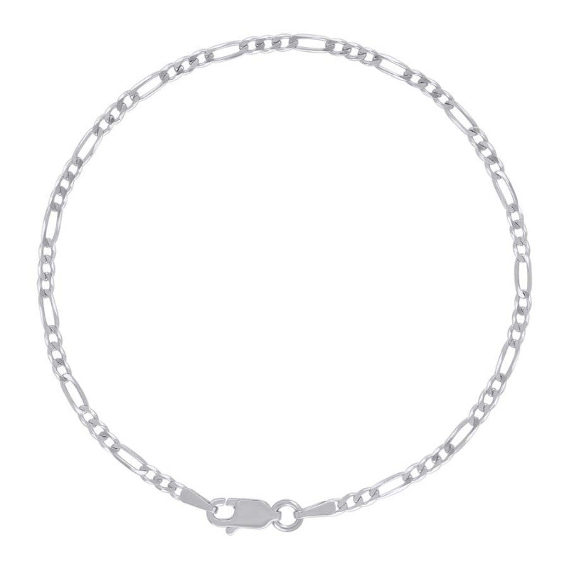 925 Silver Super Flat Figaro Chain 2.3mm