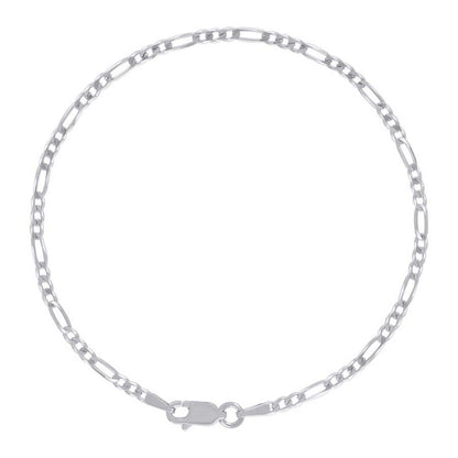925 Silver Super Flat Figaro Chain 2.3mm