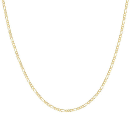 925 Silver Super Flat Figaro Chain 2.3mm