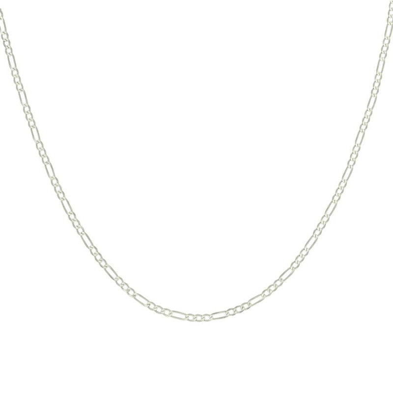 925 Silver Super Flat Figaro Chain 2.3mm