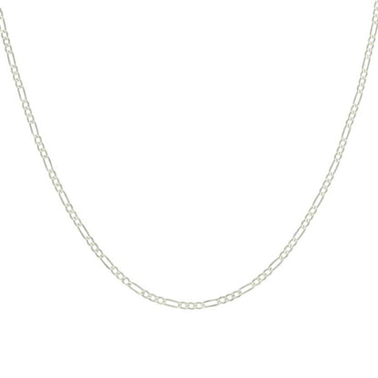 925 Silver Super Flat Figaro Chain 2.3mm