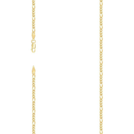 925 Silver Super Flat Figaro Chain 2.9mm