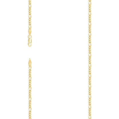 925 Silver Super Flat Figaro Chain 2.9mm