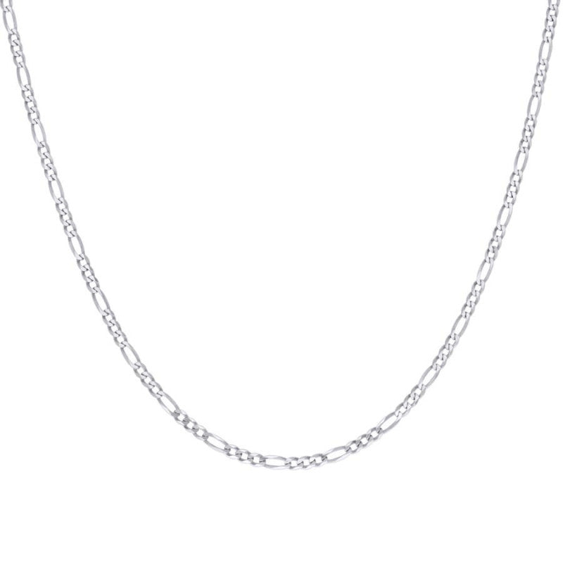 925 Silver Super Flat Figaro Chain 2.9mm