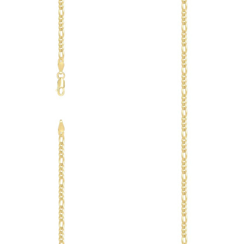 925 Silver Super Flat Figaro Chain 2.9mm