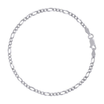 925 Silver Super Flat Figaro Chain 2.9mm