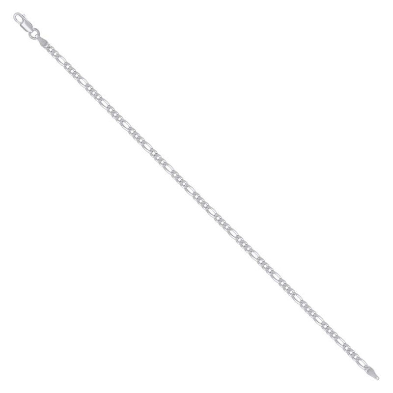 925 Silver Super Flat Figaro Chain 2.9mm