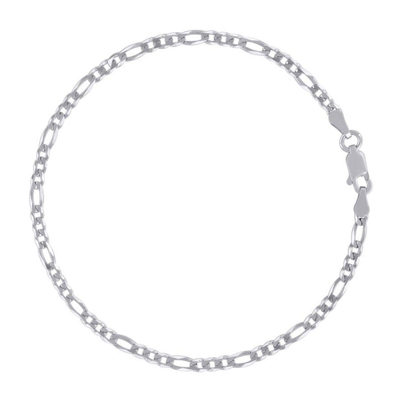 925 Silver Super Flat Figaro Chain 2.9mm
