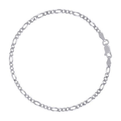 925 Silver Super Flat Figaro Chain 2.9mm