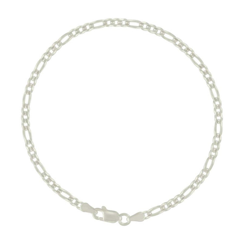 925 Silver Super Flat Figaro Chain 2.9mm