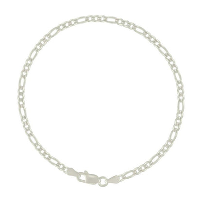925 Silver Super Flat Figaro Chain 2.9mm