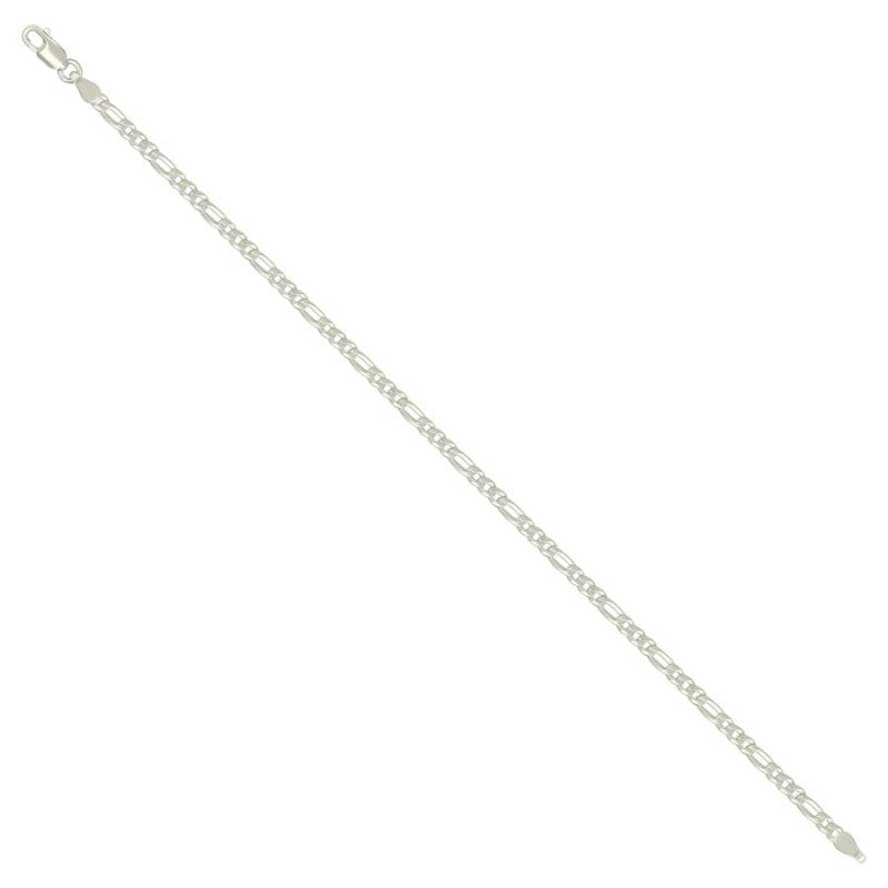 925 Silver Super Flat Figaro Chain 2.9mm
