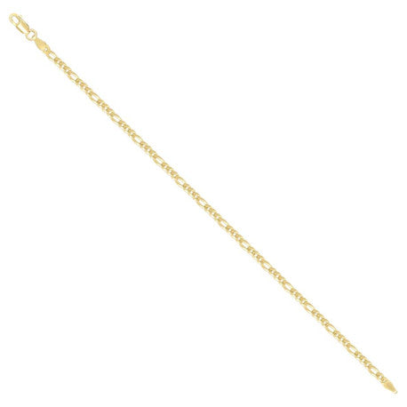 925 Silver Super Flat Figaro Chain 2.9mm