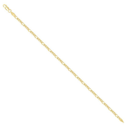925 Silver Super Flat Figaro Chain 2.9mm