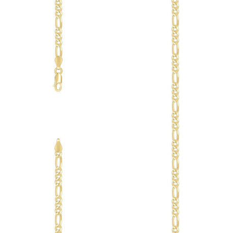925 Silver Super Flat Figaro Chain 3.9mm