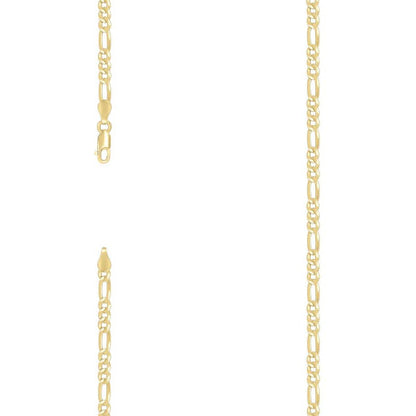 925 Silver Super Flat Figaro Chain 3.9mm