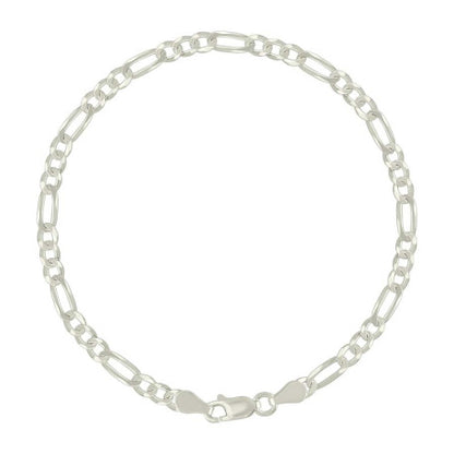 925 Silver Super Flat Figaro Chain 3.9mm