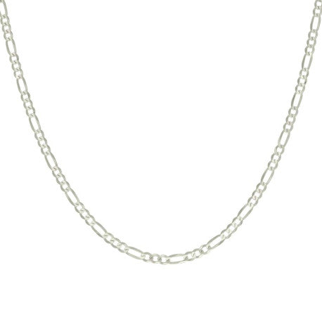925 Silver Super Flat Figaro Chain 3.9mm
