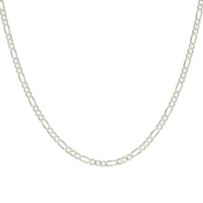 925 Silver Super Flat Figaro Chain 3.9mm