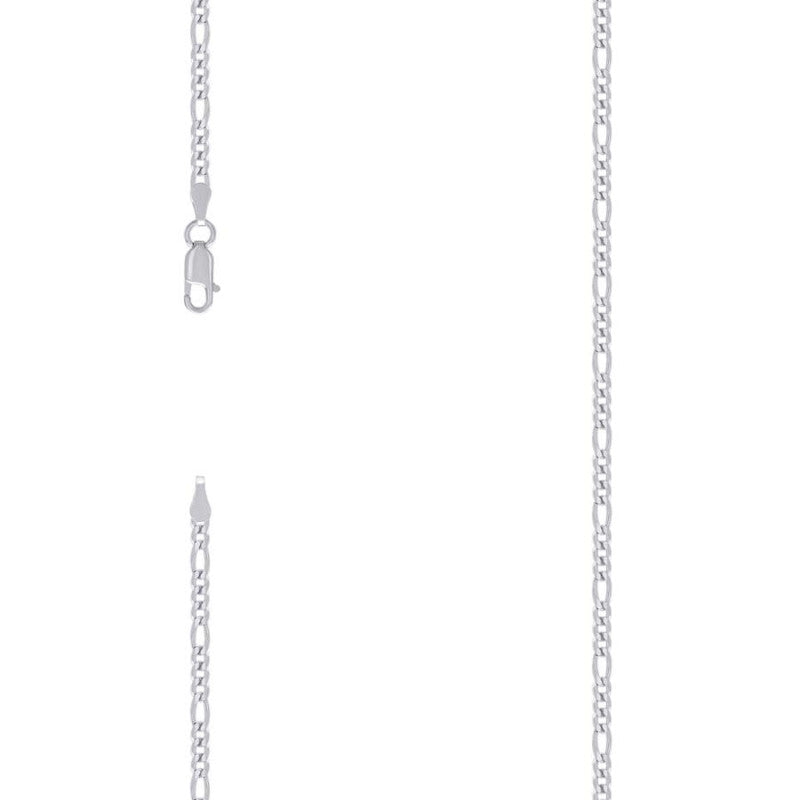 925 Silver Super Flat Figaro Chain 3.9mm