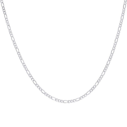 925 Silver Super Flat Figaro Chain 3.9mm