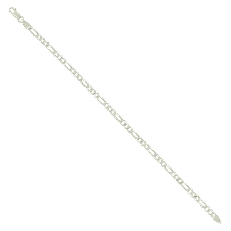 925 Silver Super Flat Figaro Chain 3.9mm