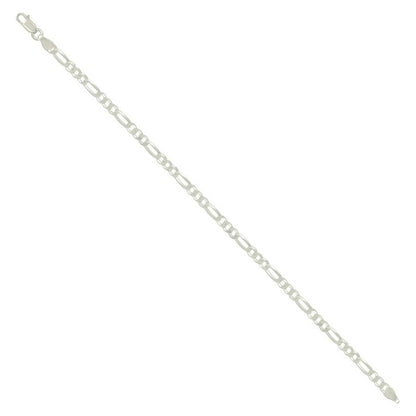 925 Silver Super Flat Figaro Chain 3.9mm
