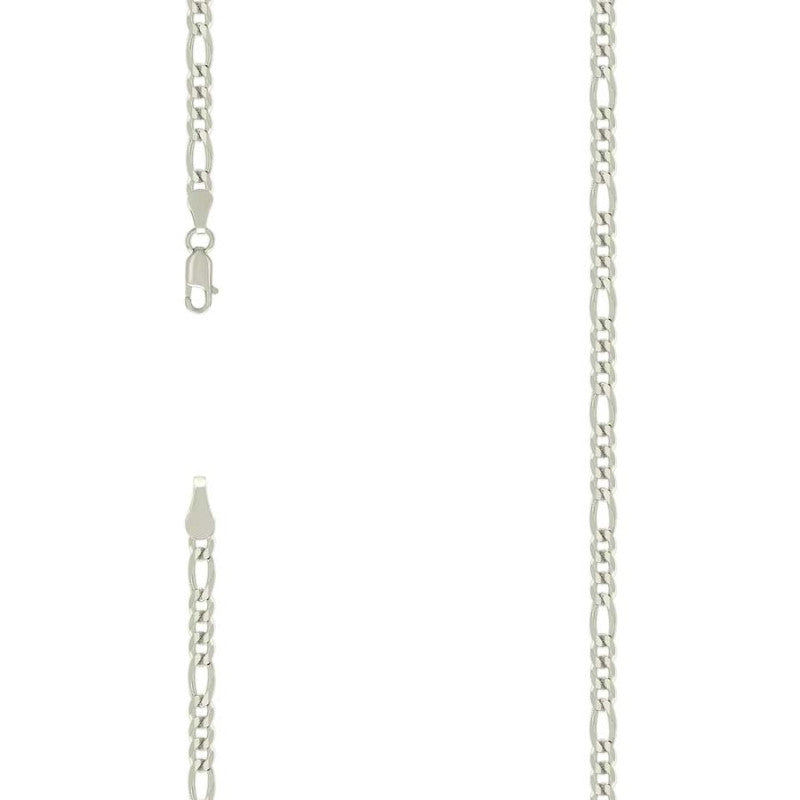 925 Silver Super Flat Figaro Chain 3.9mm