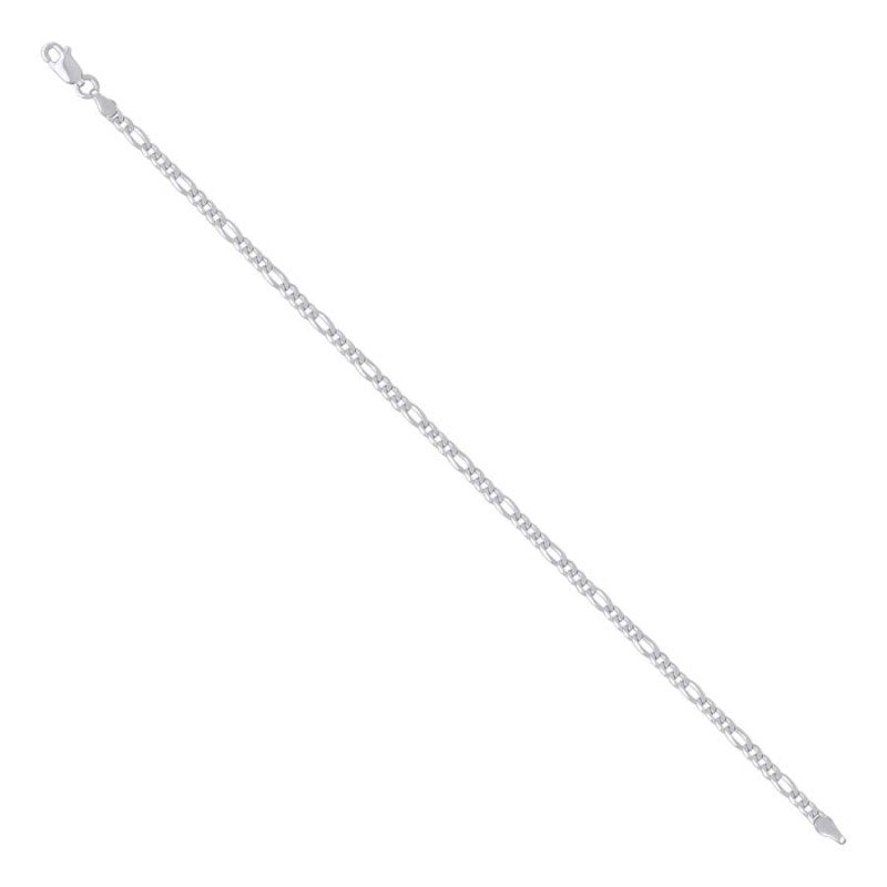 925 Silver Super Flat Figaro Chain 3.9mm