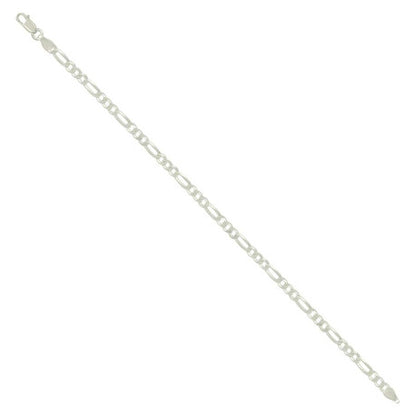 925 Silver Super Flat Figaro Chain 3.9mm