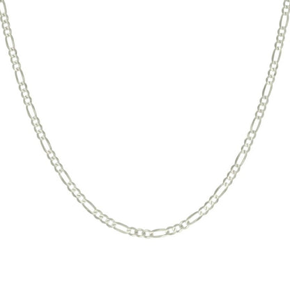 925 Silver Super Flat Figaro Chain 3.9mm