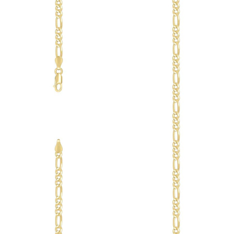 925 Silver Super Flat Figaro Chain 3.9mm