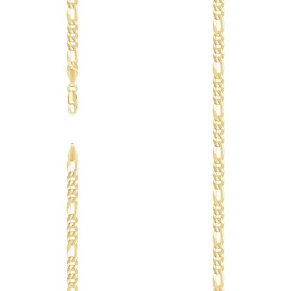 925 Silver Super Flat Figaro Chain 4.9mm