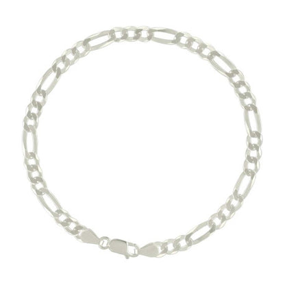 925 Silver Super Flat Figaro Chain 4.9mm