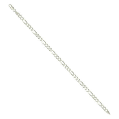925 Silver Super Flat Figaro Chain 4.9mm