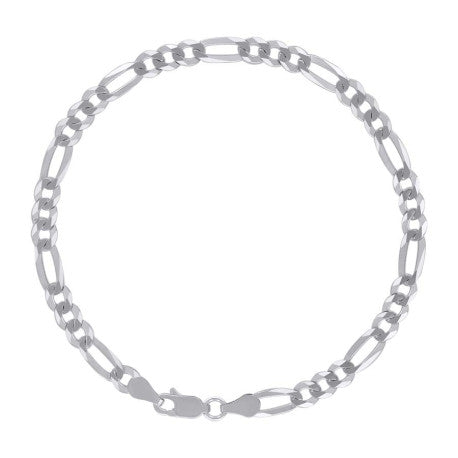 925 Silver Super Flat Figaro Chain 4.9mm