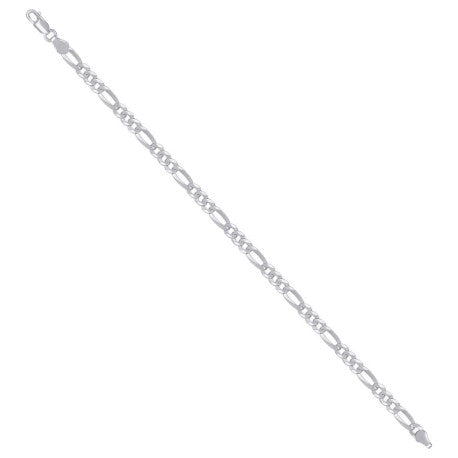 925 Silver Super Flat Figaro Chain 4.9mm